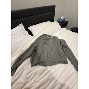 Altard state sage green knit cropped sweater